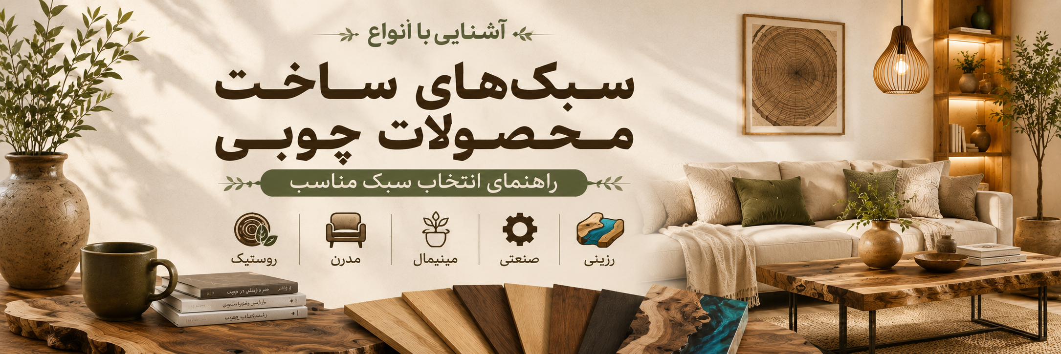 بنر مقاله آشنایی با انواع سبکهای ساخت محصولات چوبی