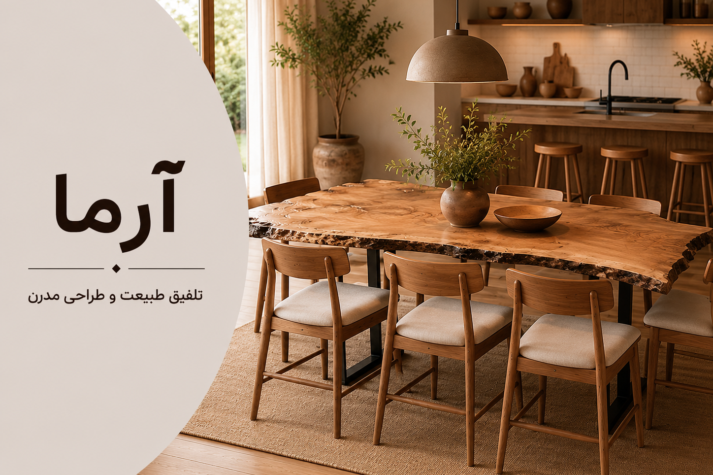 عکس محتوای محصول میز ناهارخوری 8 نفره مدل آرما