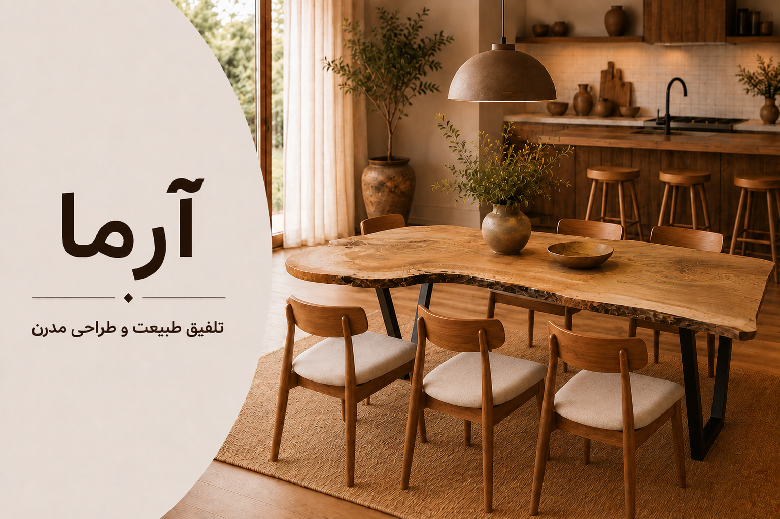 عکس محتوای محصول میز ناهارخوری 8 نفره مدل آرما