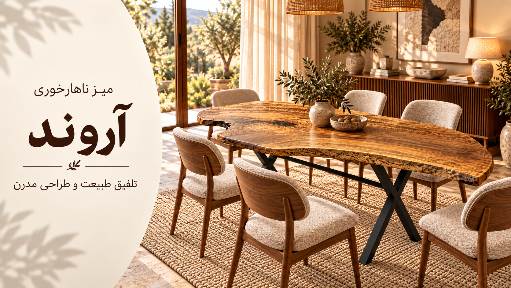 عکس محتوای محصول میز ناهارخوری 6 نفره مدل آروند