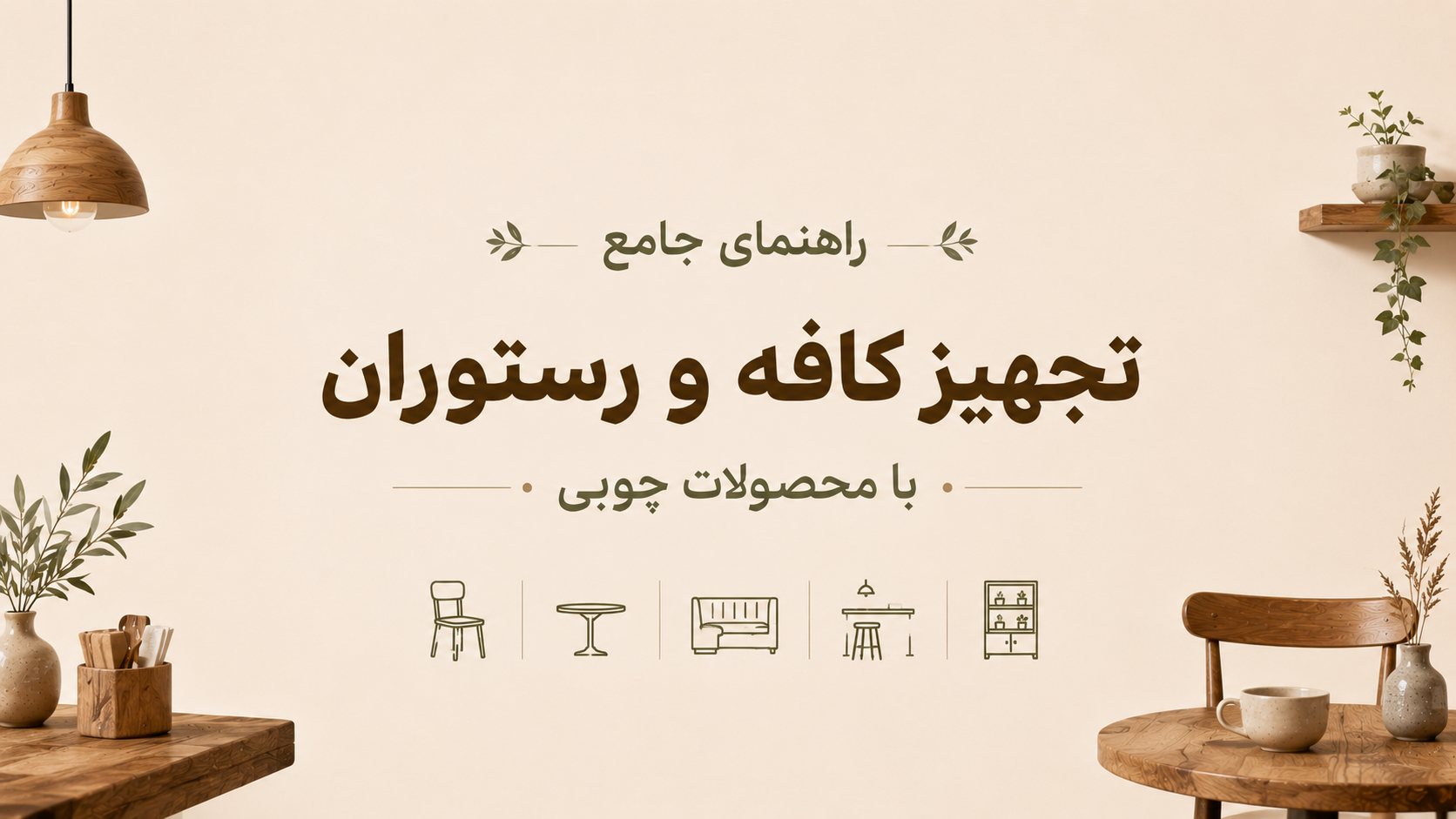 راهنمای جامع تجهیز کافه و رستوران با محصولات چوبی