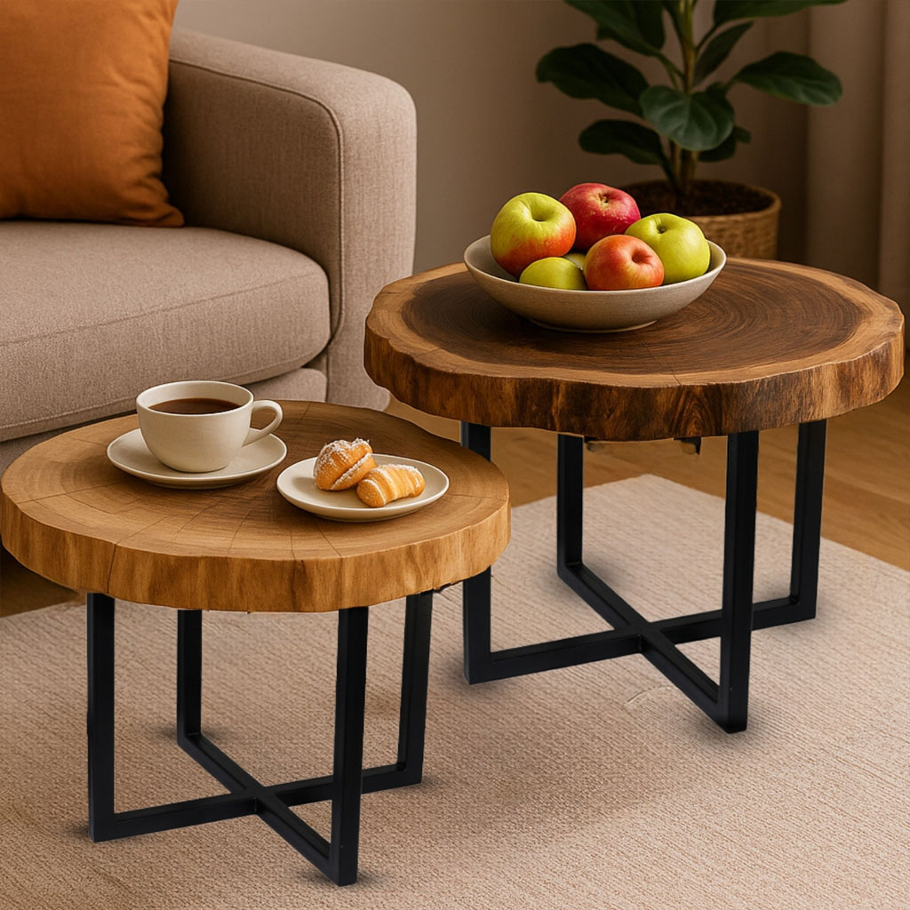 میز جلو مبلی روستیک