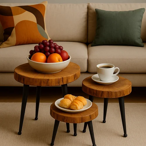 جلو مبلی مدل نیلوفر چوب گردو