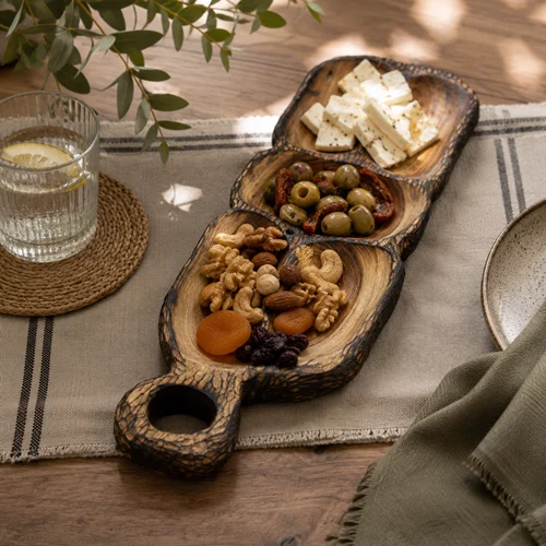 اردو خوری روستیک مدل حباب | چوب گردوی طبیعی